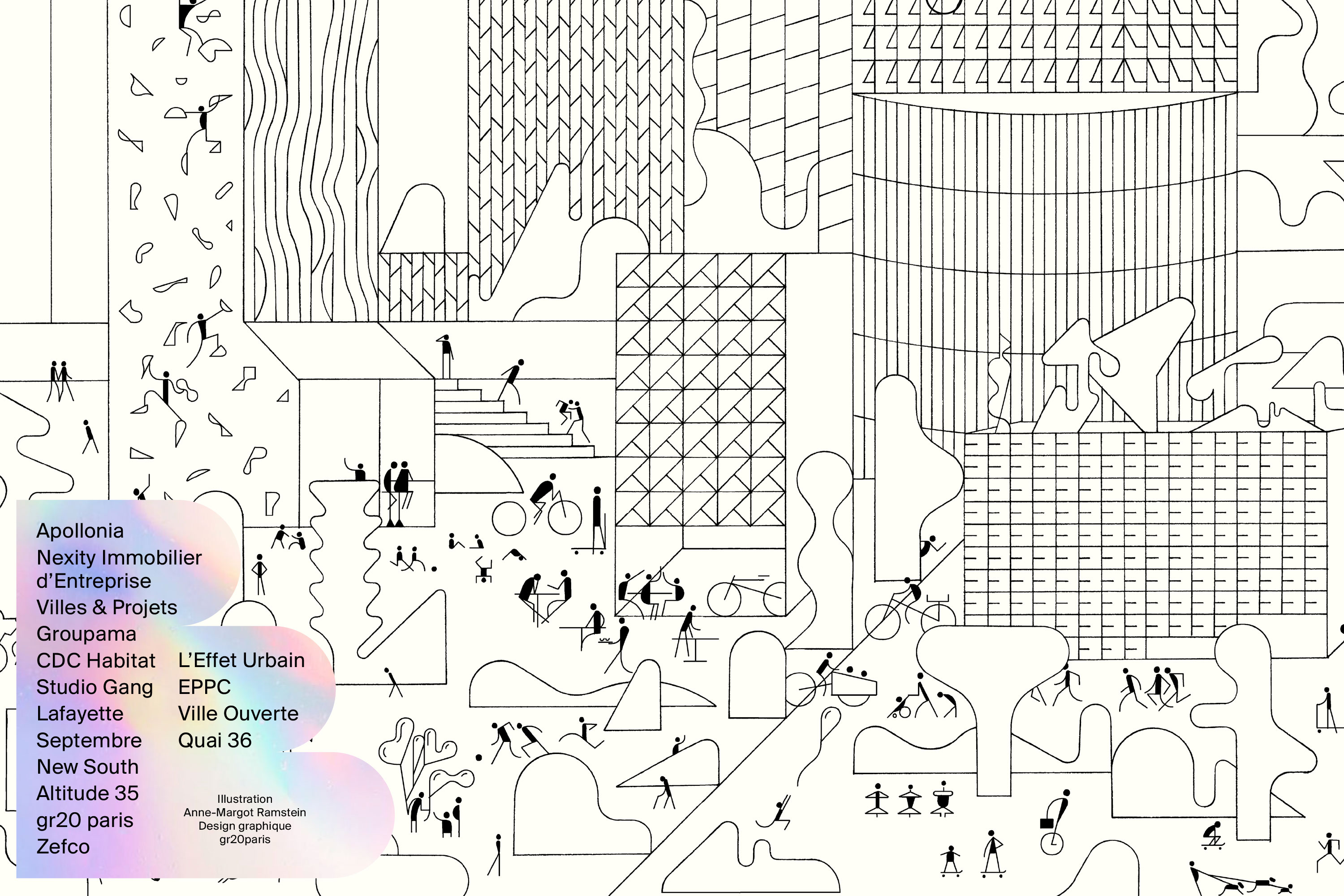 Paris La Défense GR20 design graphique signaletique paris branding graphic fashion food drinks culture luxury architecture