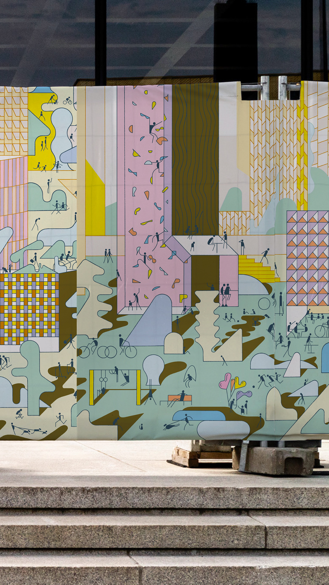 Paris La Défense GR20 design graphique signaletique paris branding graphic fashion food drinks culture luxury architecture