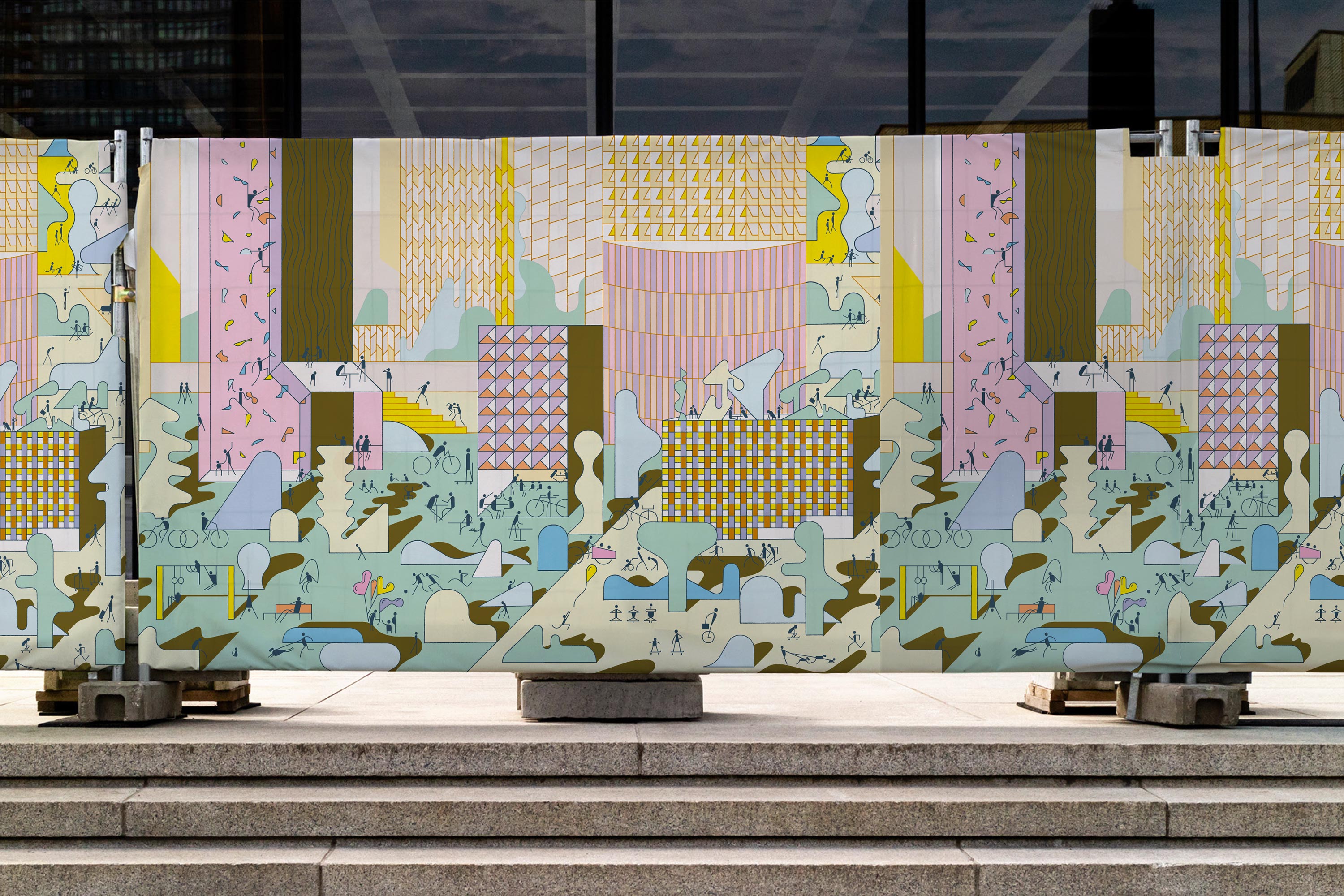 Paris La Défense GR20 design graphique signaletique paris branding graphic fashion food drinks culture luxury architecture