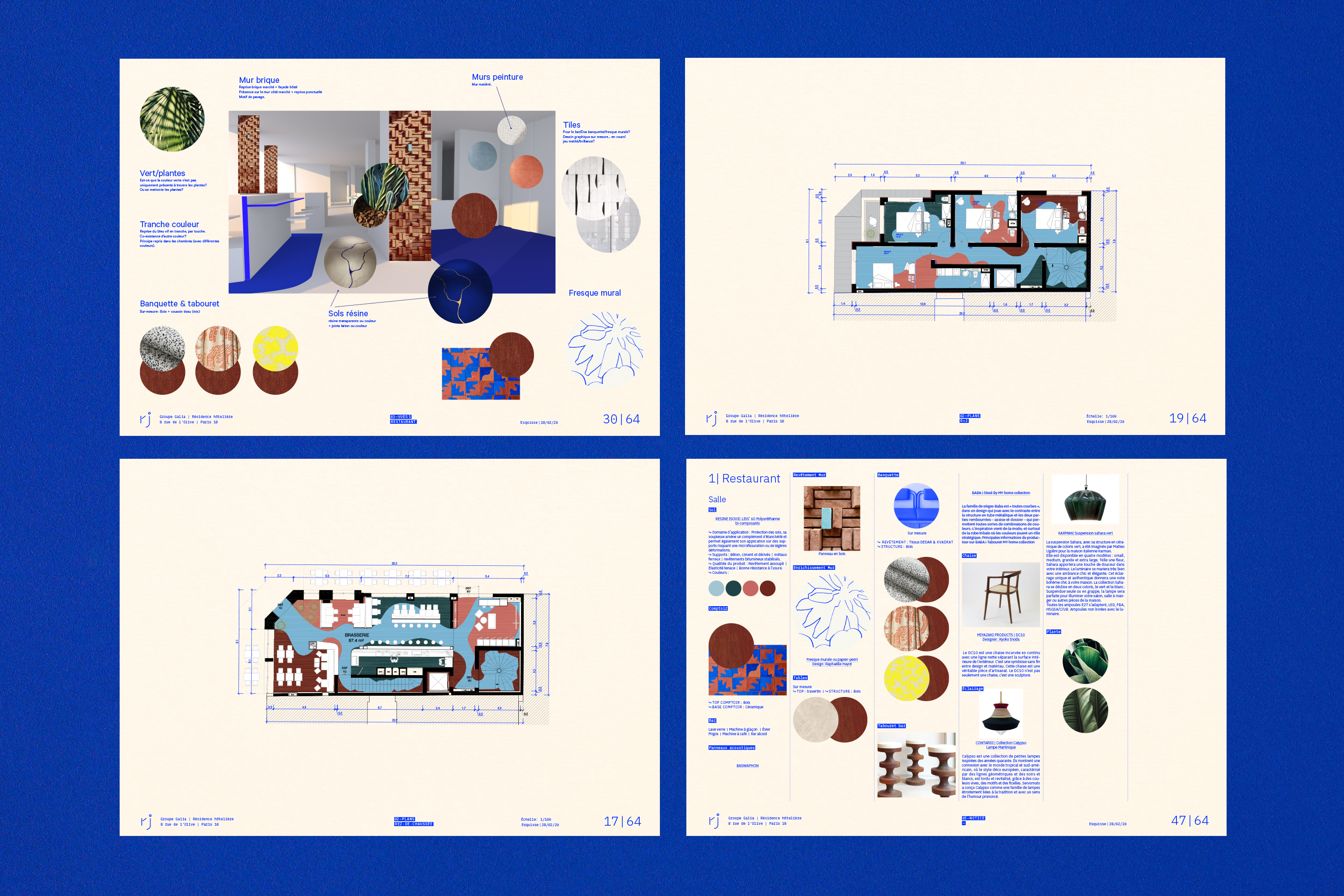 L’Olive—Paris, RJ X GR20 GR20 design graphique signaletique paris branding graphic fashion food drinks culture luxury architecture