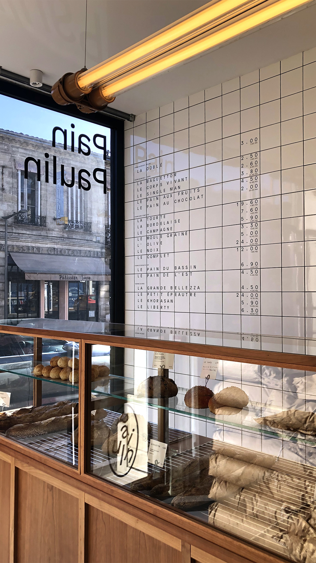 Pain paulin —stores GR20 design graphique signaletique paris branding graphic fashion food drinks culture luxury architecture