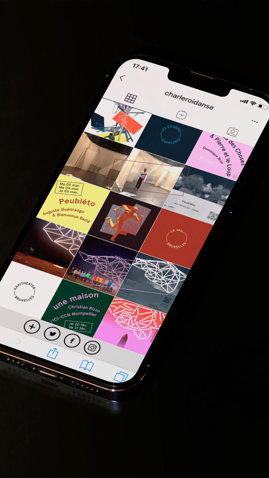 Charleroi Danse —Identity GR20 design graphique signaletique paris branding graphic fashion food drinks culture luxury architecture