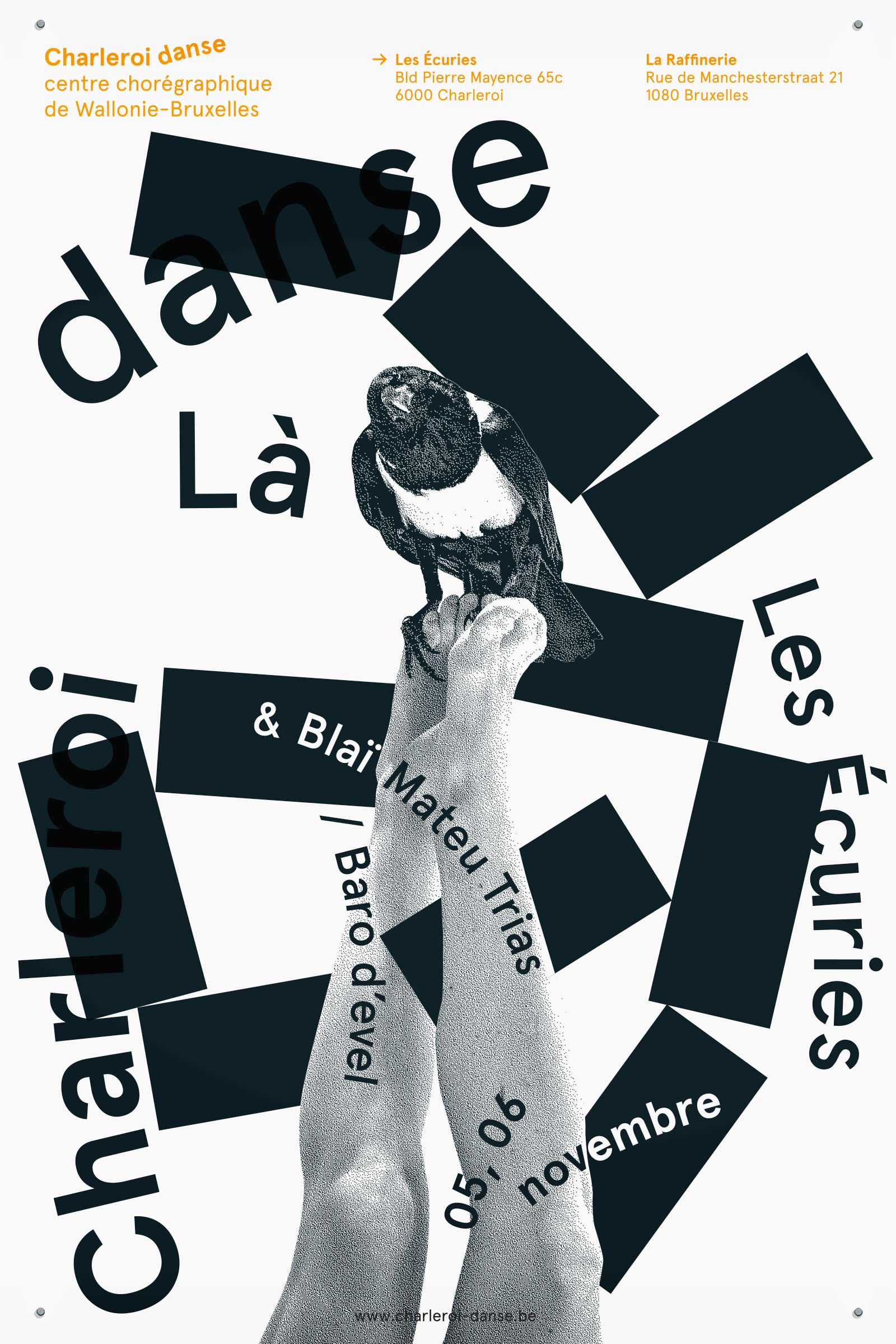 Charleroi Danse —display GR20 design graphique signaletique paris branding graphic fashion food drinks culture luxury architecture
