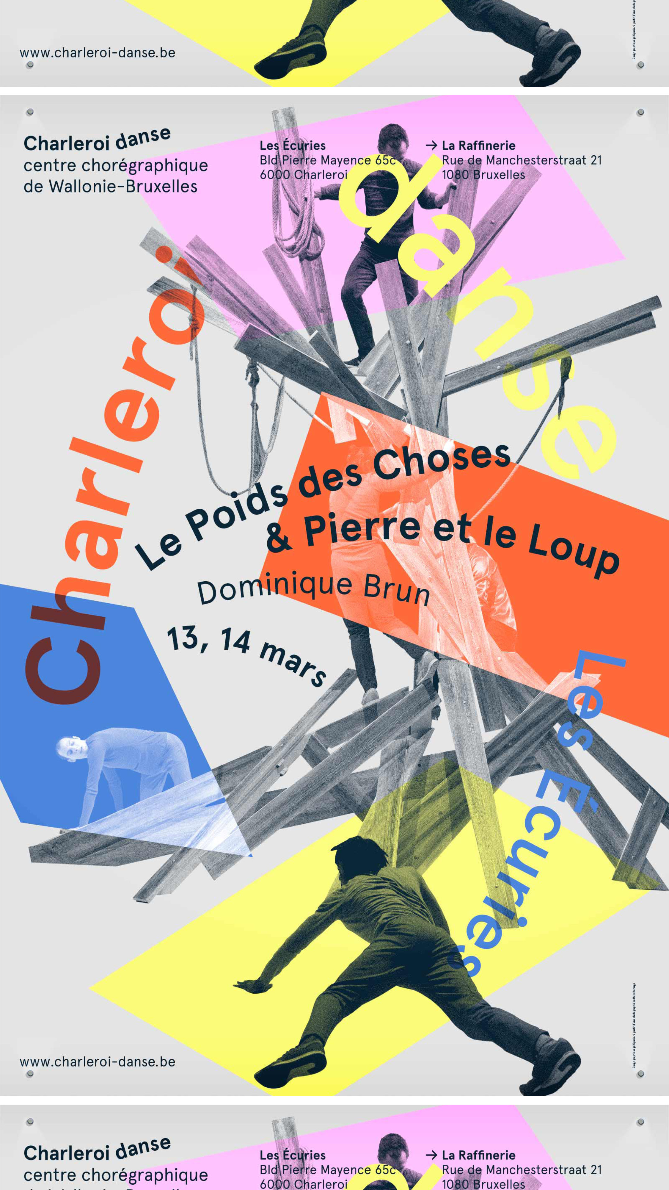 Charleroi Danse —display GR20 design graphique signaletique paris branding graphic fashion food drinks culture luxury architecture