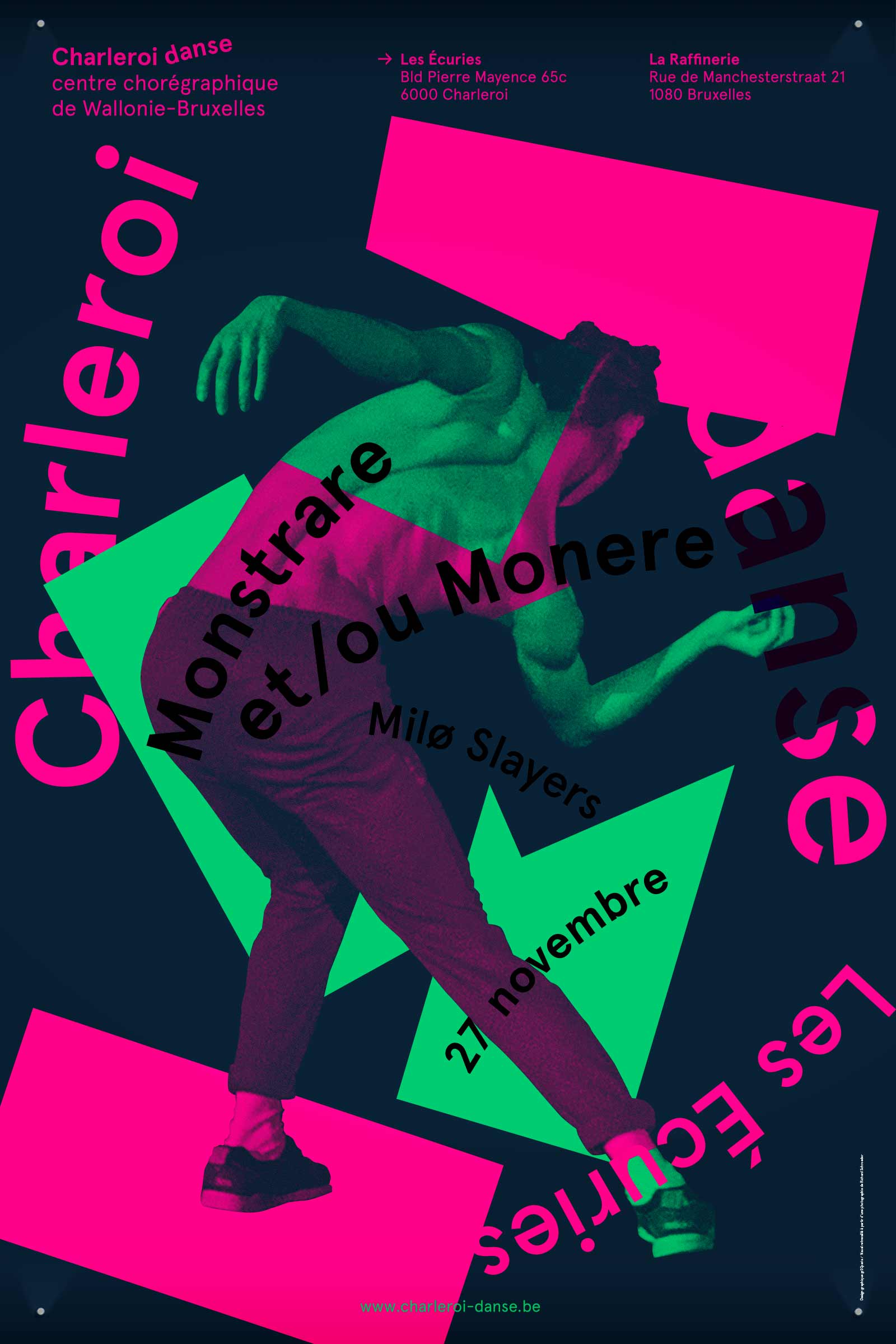 Charleroi Danse —display GR20 design graphique signaletique paris branding graphic fashion food drinks culture luxury architecture