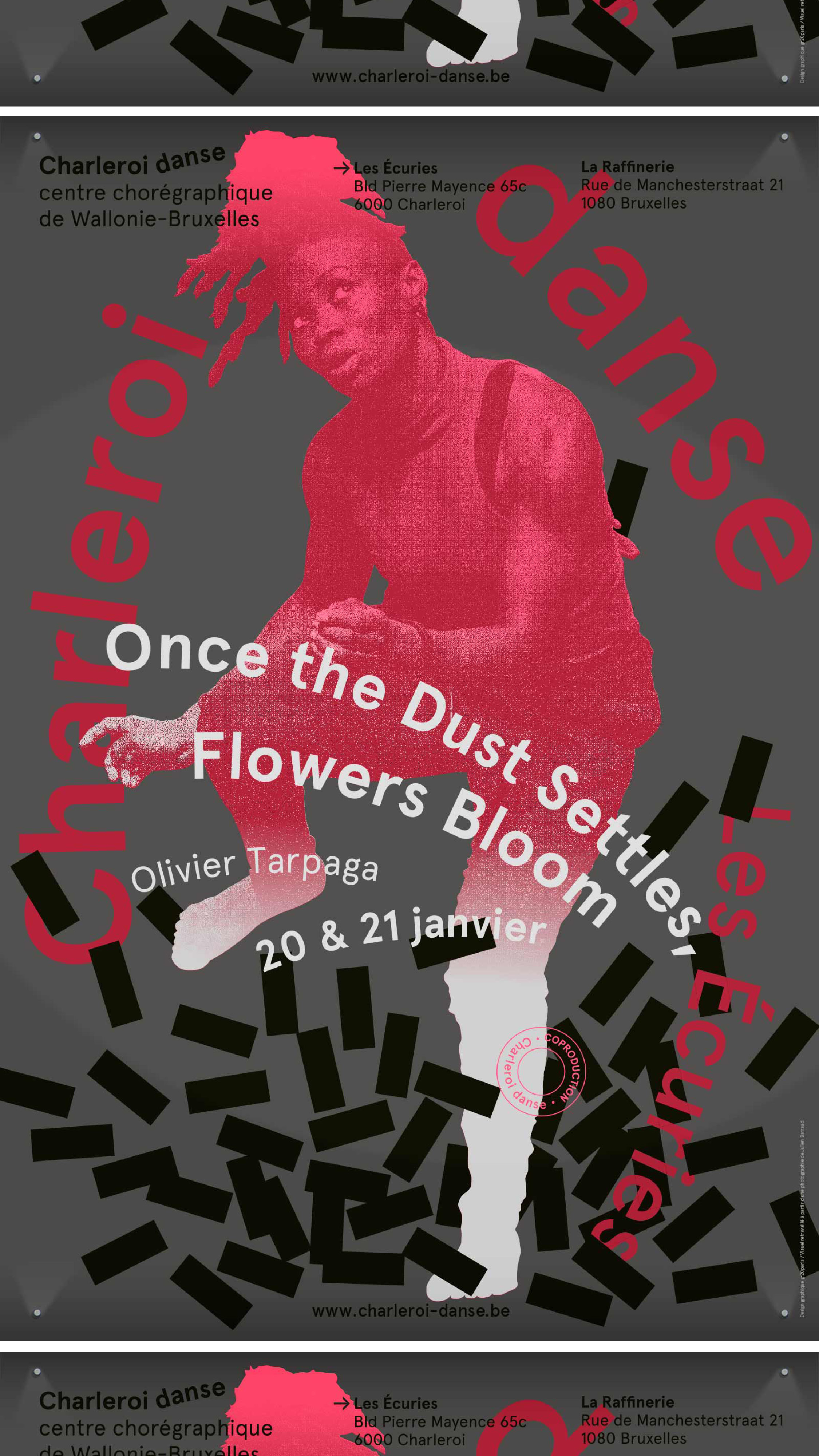 Charleroi Danse —display GR20 design graphique signaletique paris branding graphic fashion food drinks culture luxury architecture