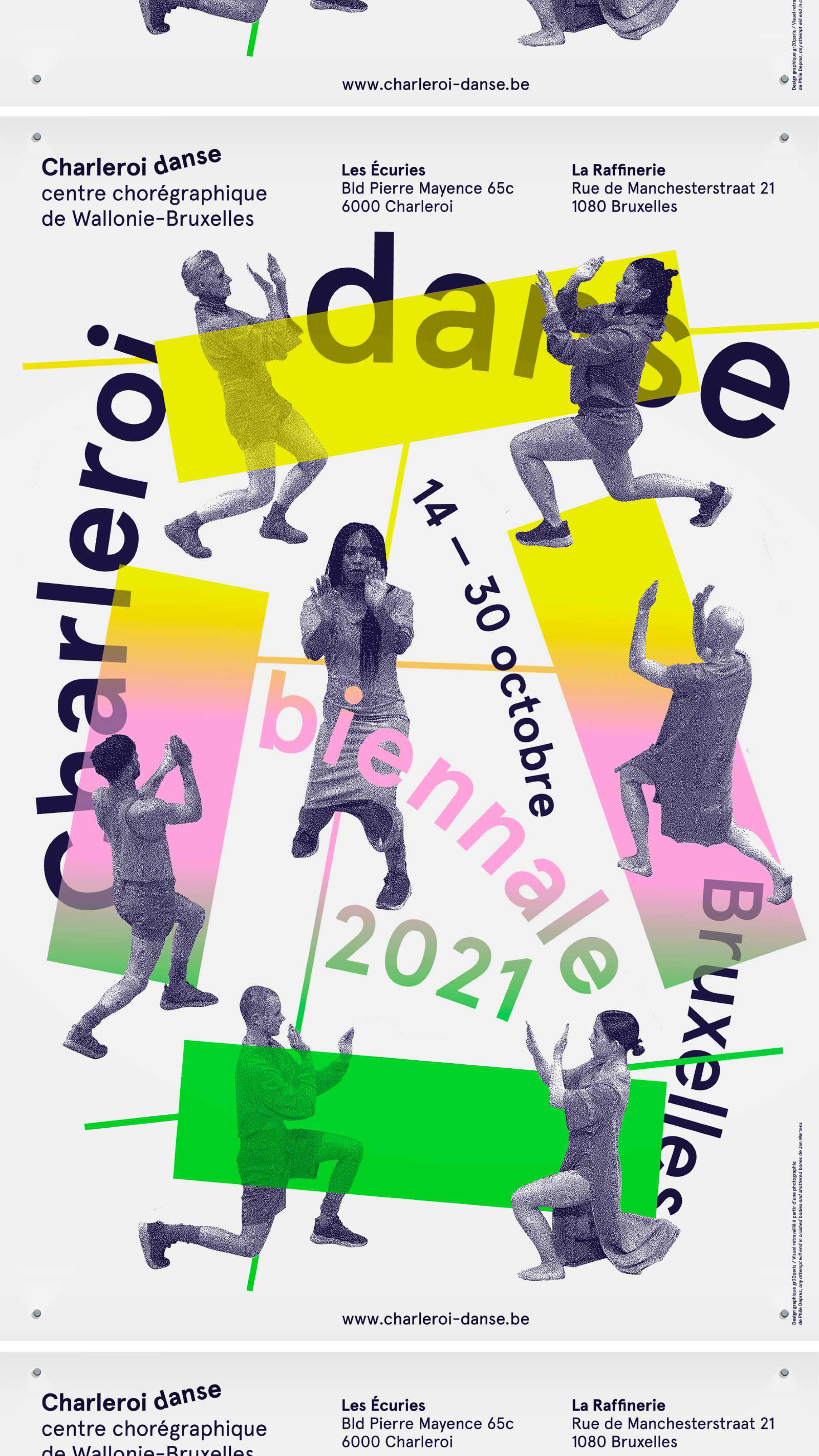 Charleroi Danse —display GR20 design graphique signaletique paris branding graphic fashion food drinks culture luxury architecture