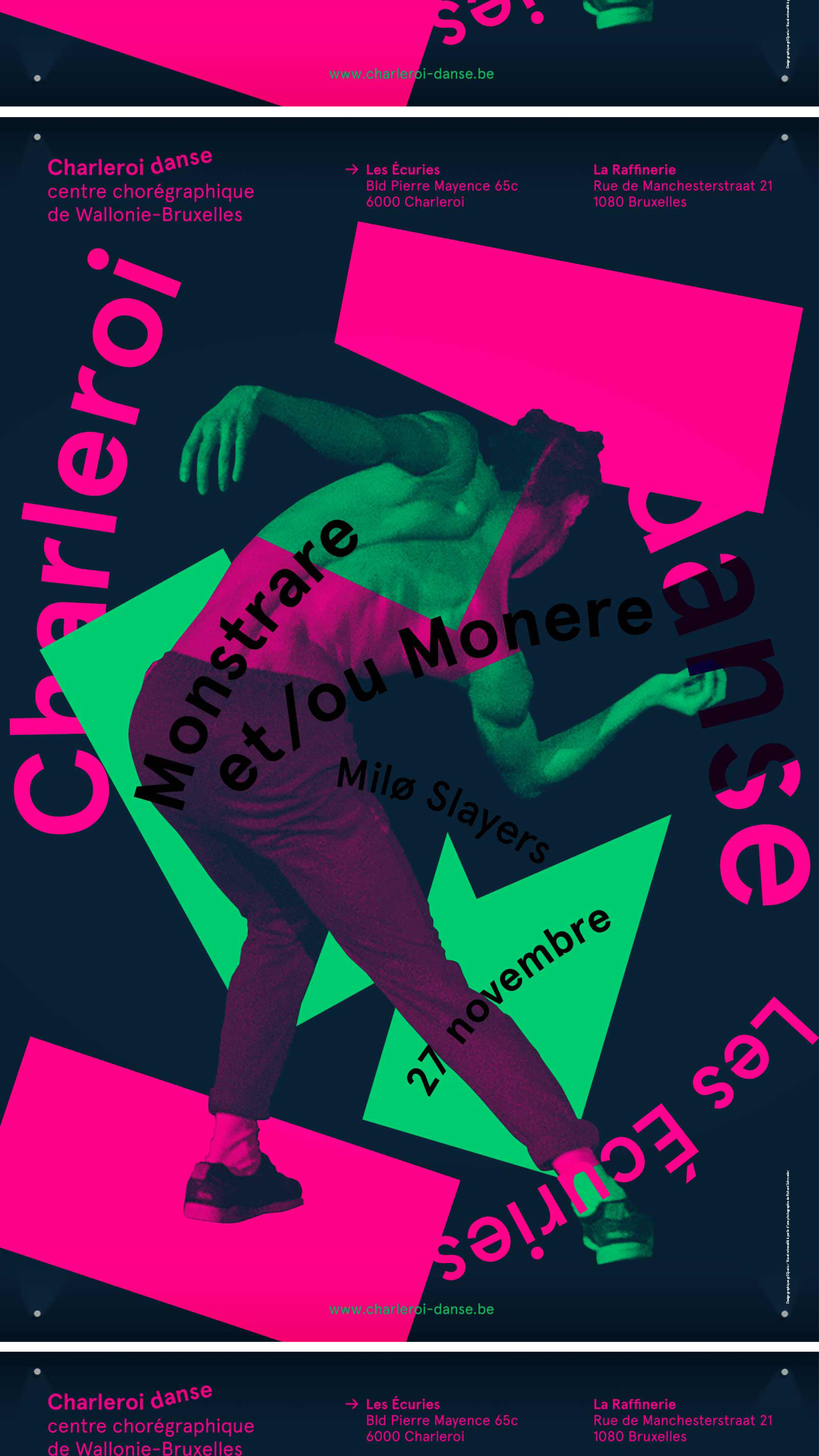 Charleroi Danse —display GR20 design graphique signaletique paris branding graphic fashion food drinks culture luxury architecture