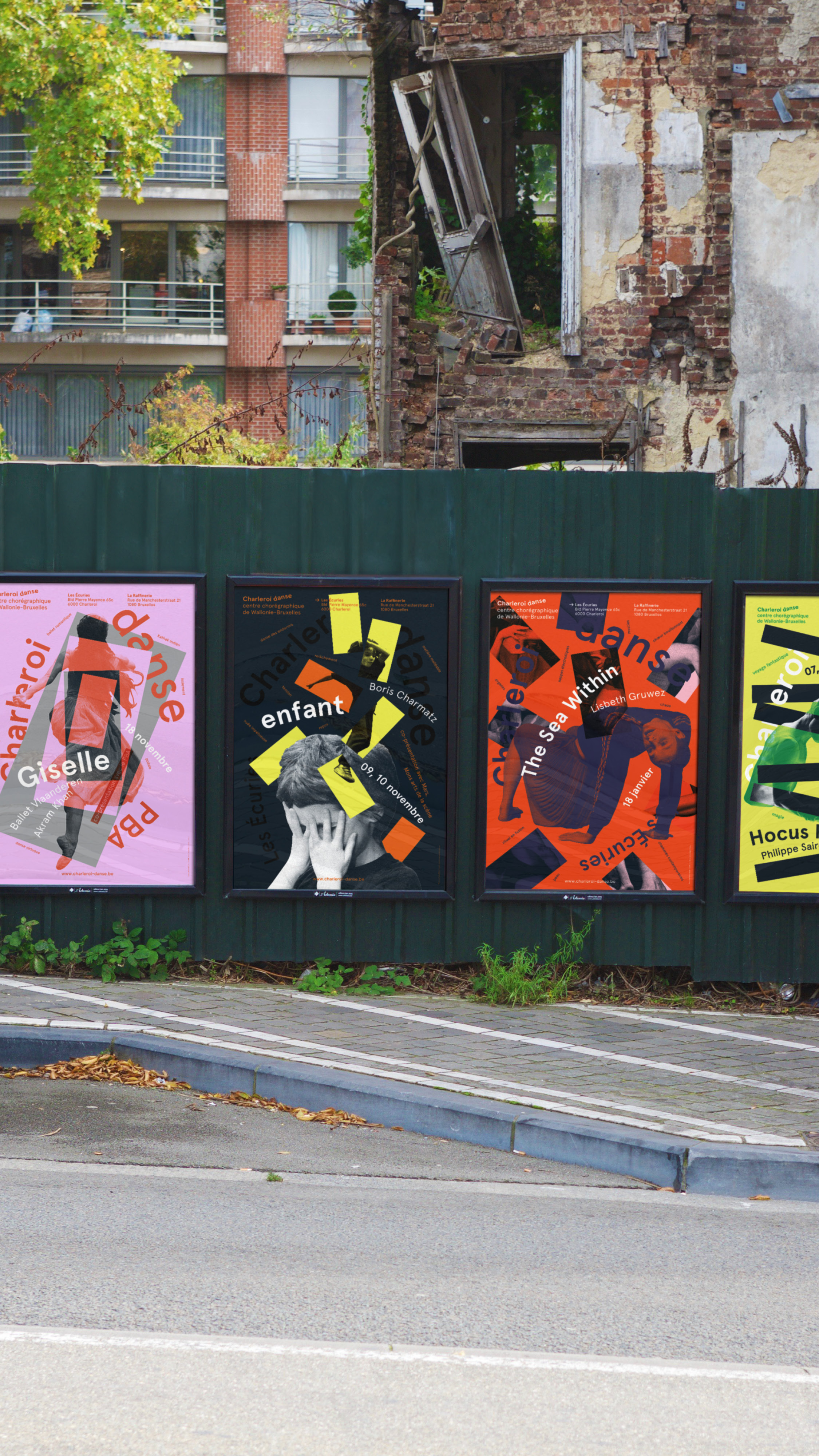 Charleroi Danse —display GR20 design graphique signaletique paris branding graphic fashion food drinks culture luxury architecture