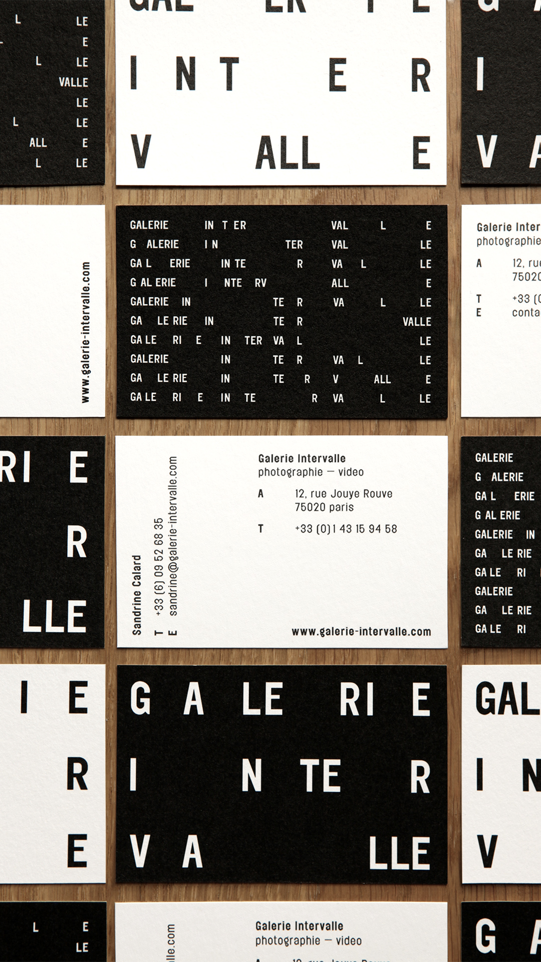 Galerie Intervalle GR20 design graphique signaletique paris branding graphic fashion food drinks culture luxury architecture